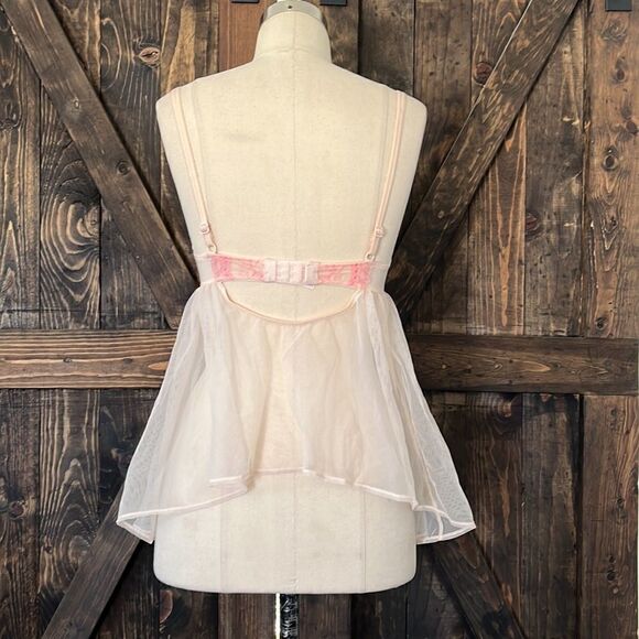 Victoria’s Secret Sheer Tulle Rhinestone Embellished Push Up Babydoll - Picture 5 of 9